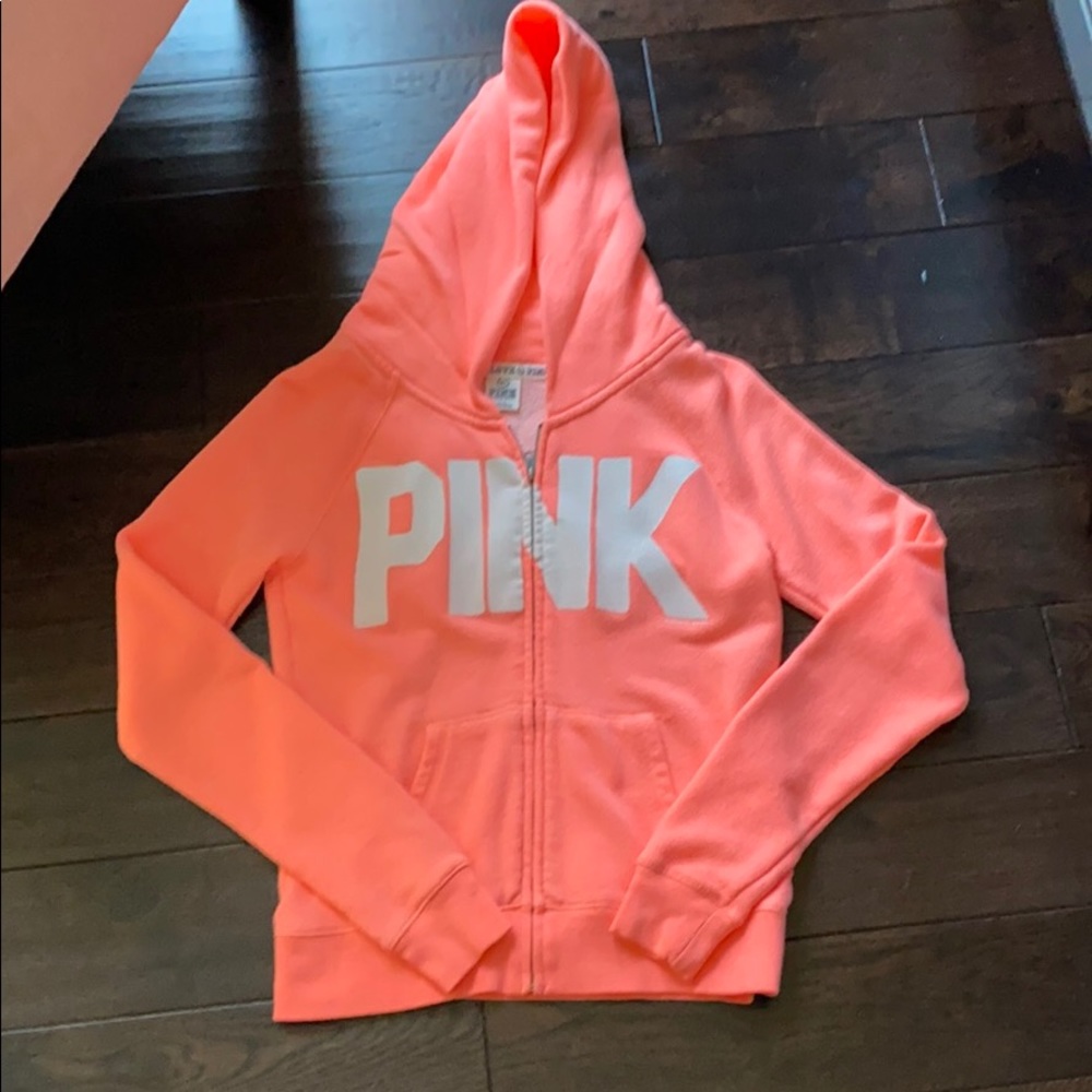 PINK Victoria Secret hooded sweat jacket size S